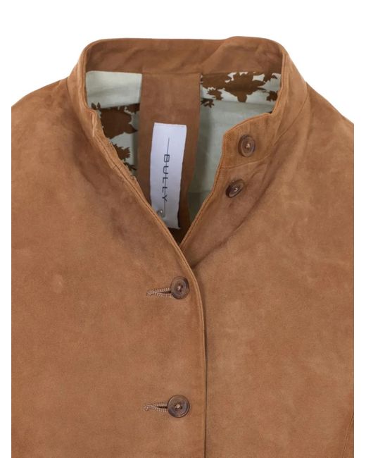 Bully Brown Suede Bomber Jacket