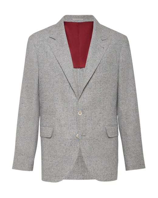 Brunello Cucinelli Gray Giacca Decostruita for men