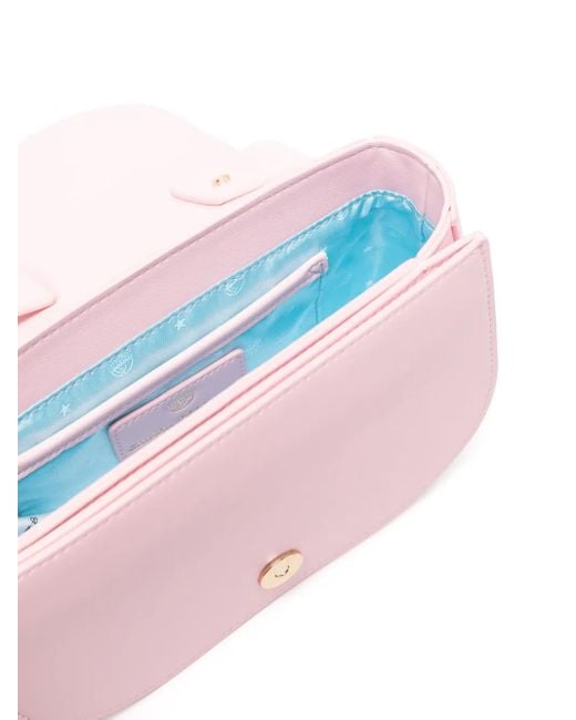 Chiara Ferragni Pink Eyelike-Motif Shoulder Bag