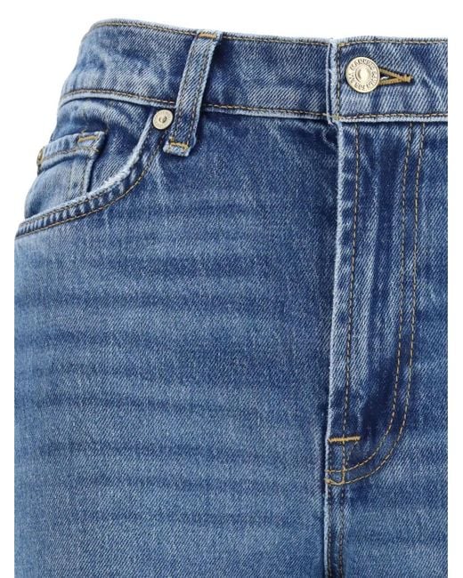 7 For All Mankind Blue Jean Retro À Cinq Poches