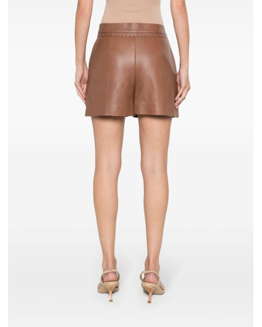 Pantalones cortos con costuras Selleria Fendi de color Brown