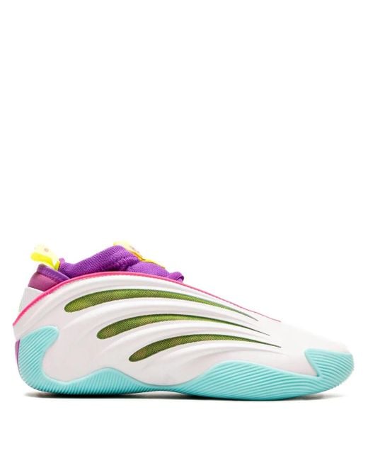 メンズ Adidas Harden Vol. 9 "white/lucid Lime/lucid Pink" スニーカー Green