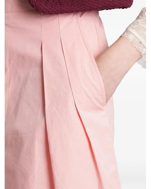 Antik Batik Pink Taylora Pleated Shorts