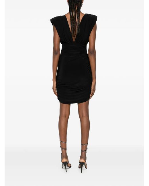 MITILIANE COUTURE Black Draped Mini Dress