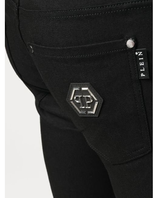 Philipp Plein Black 'plexiglas' Jeans for men