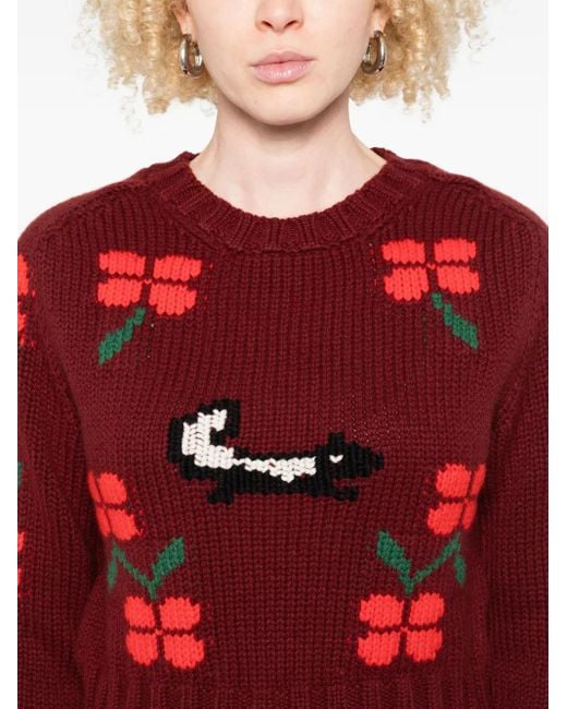 Bode Red Sweater