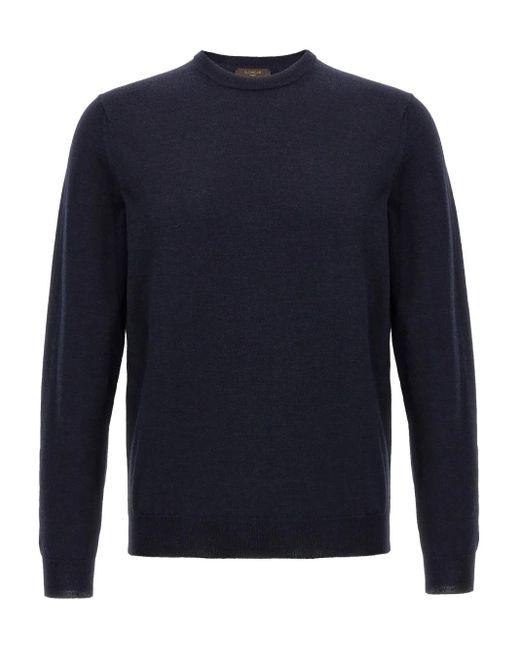 Zanone Blue Crew-Neck Jumper for men