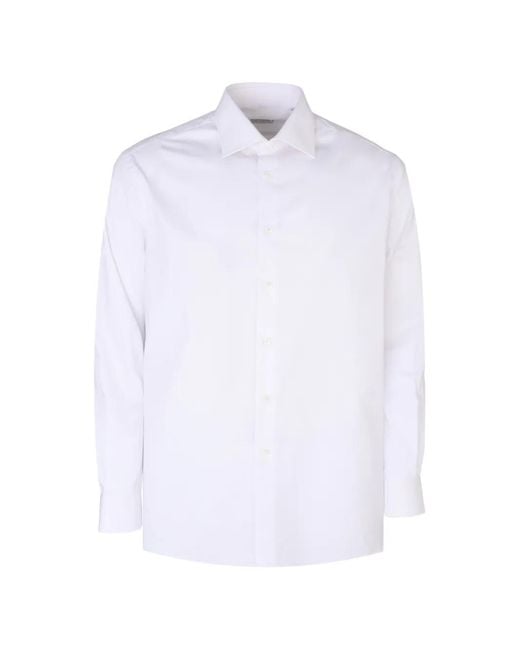 Pal Zileri White Long-Sleeve Shirt for men