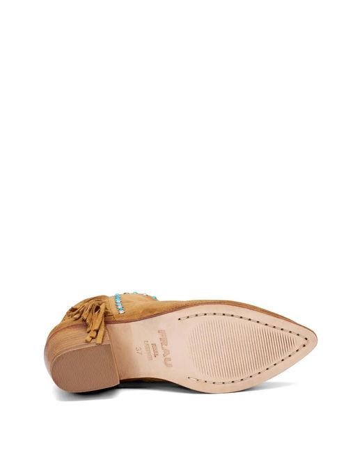 Frau Brown Bottines À Franges Cloutées