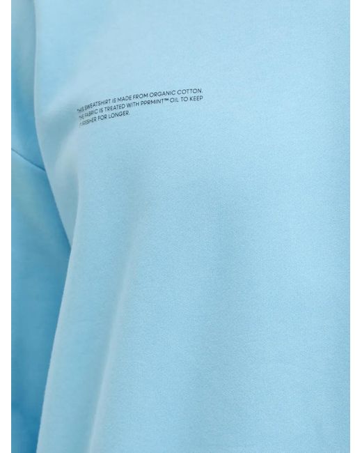 PANGAIA Blue Long-Sleeve Crew Neck T-Shirt