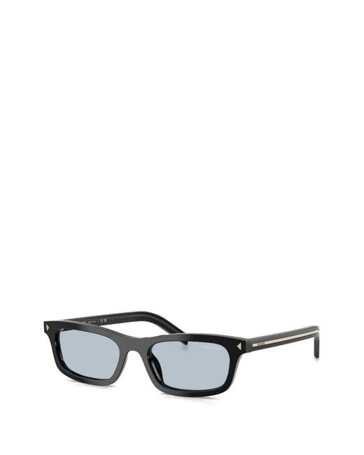 Prada Black Rectangle-Frame Sunglasses