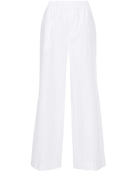 Pantalones anchos lisos P.A.R.O.S.H. de color White
