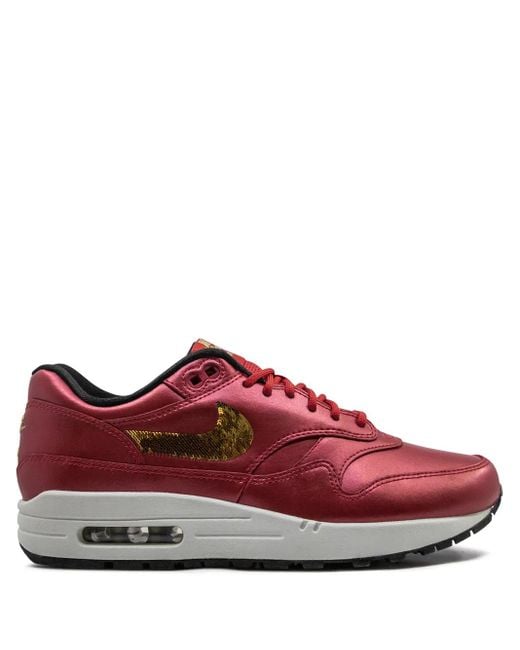 Nike Air Max 1 Sneakers in het Red