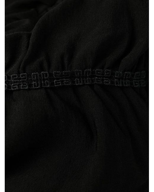 Givenchy Black Off-Shoulder Spaghetti-Strap Minidress
