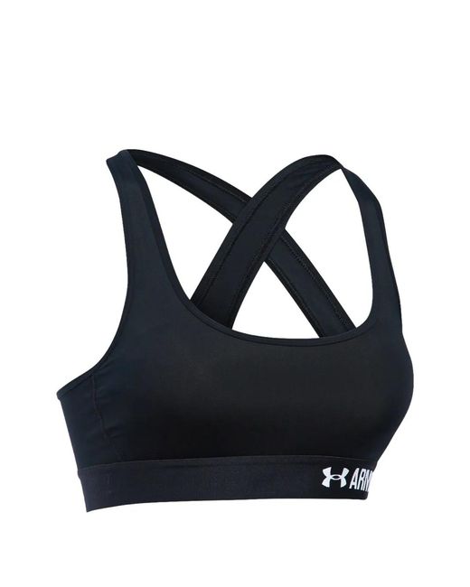 Under Armour Blue Crossback Sports Logo Detail Bra