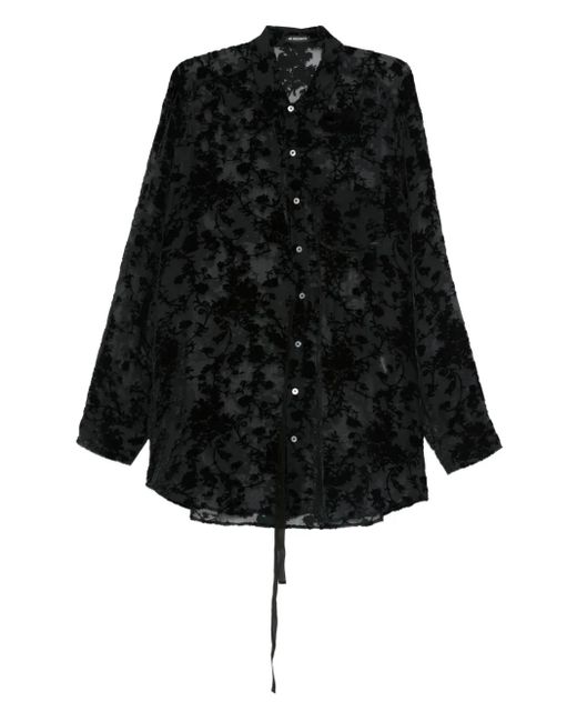 Chemise En Velours À Fleurs Ann Demeulemeester pour homme en coloris Black