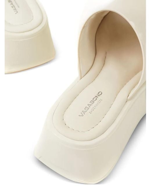 Vagabond White Courtney Platform Open-Toe Sandals