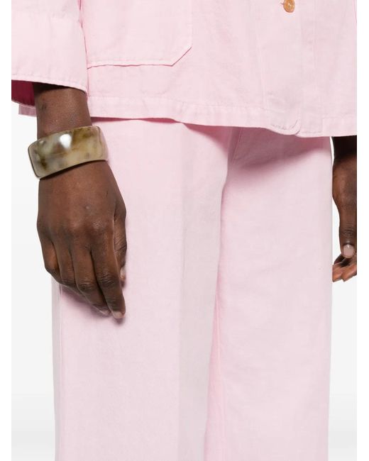 ROSSO35 Pink Elasticated Trousers