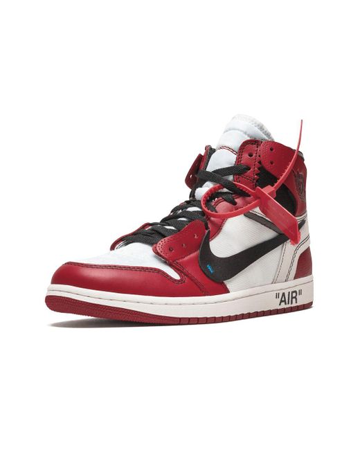Baskets The 10 : Air Jordan 1 Daim NIKE X OFF-WHITE pour homme en coloris  Rouge - Lyst