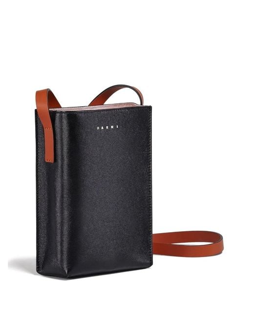 Marni Black Nano Museo Soft Shoulder Bag