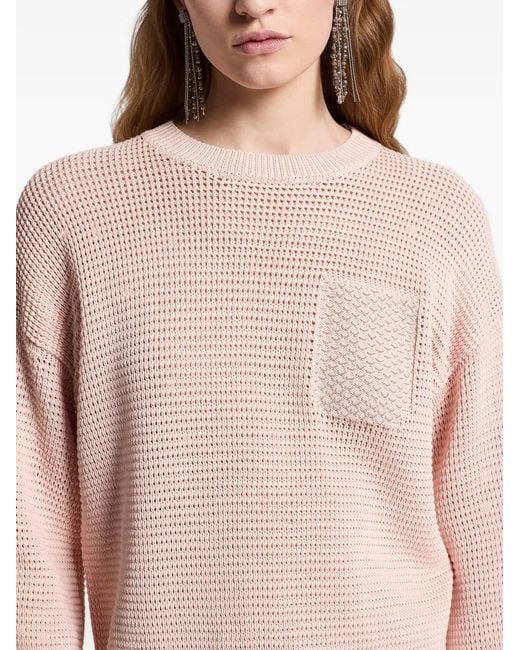 Peserico Natural Pocket Cotton Sweater