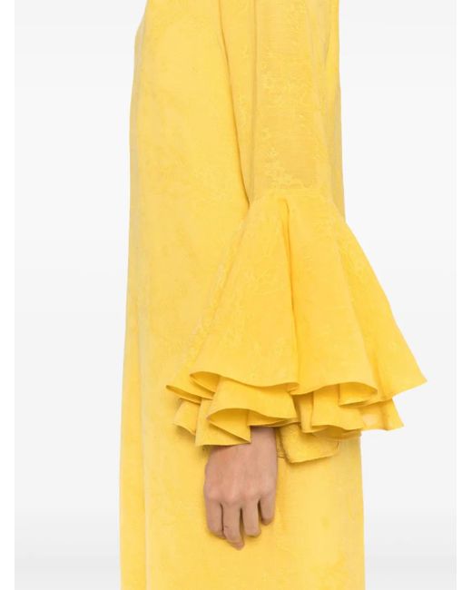 Bambah Aida ラッフル カフタン Yellow