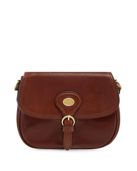 The Bridge Brown Buckle-Fastening Leather Cross Body Bag