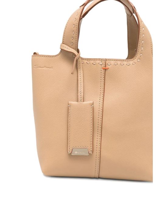 Borsa Tote di Santoni in Natural