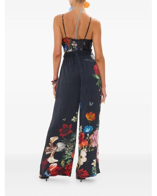 Camilla Printed Tank Top Black
