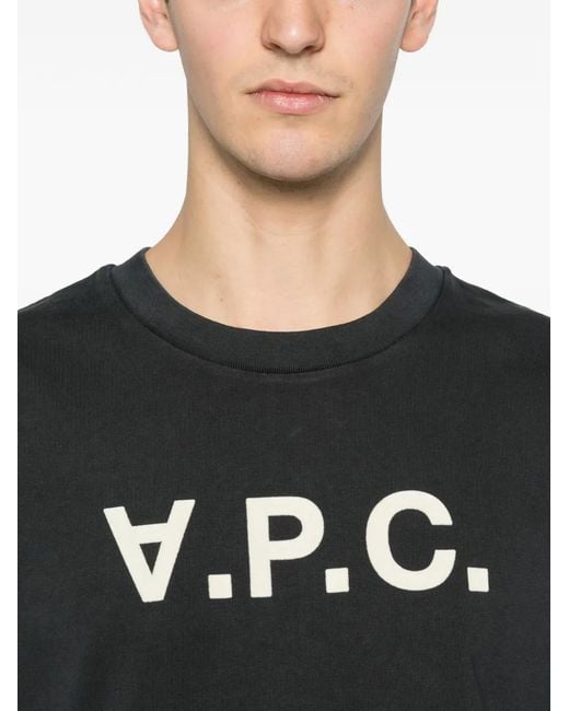A.P.C. Black T-Shirt Standard for men