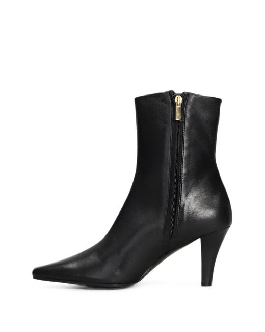 The Seller Black Square-Toe Ankle Boots