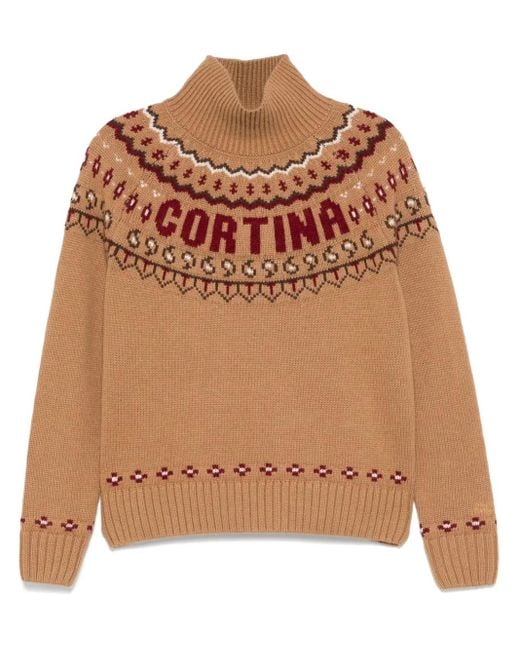 Mc2 Saint Barth Meghan Nordic Trui in het Brown