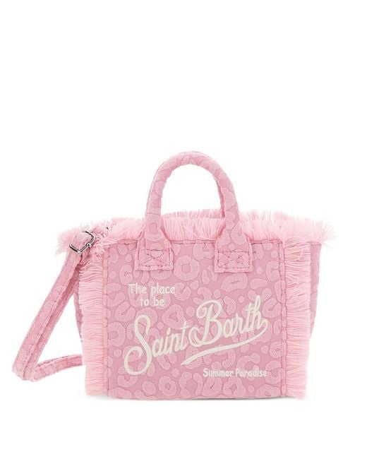 Mc2 Saint Barth Pink Mini Vanity Sponge Tote Bag