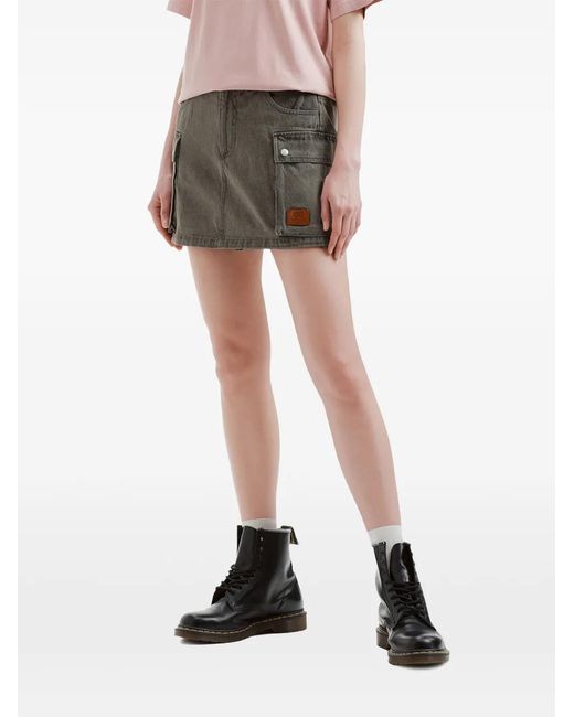 Chocoolate Gray Cargo-Pocket Shorts