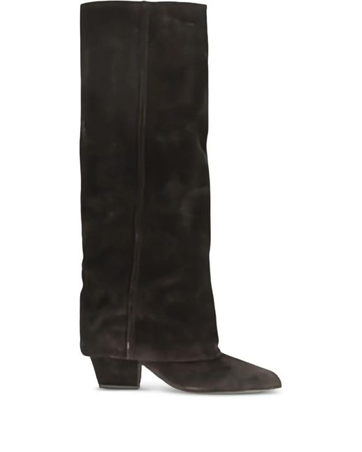 Paris Texas Black Heeled Boots