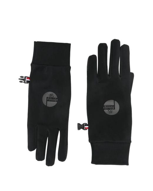 Fusalp Black Hybrid Ski Gloves