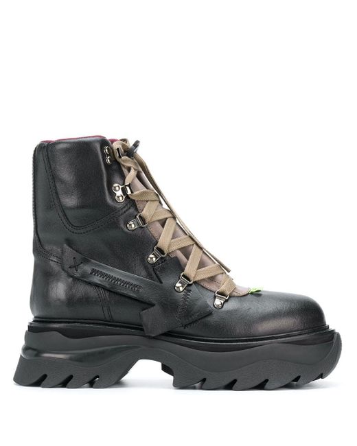Off-White c/o Virgil Abloh Black Equipment Platform Boots for men