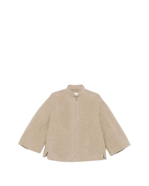 Jil Sander Natural Zip-Up Jacket