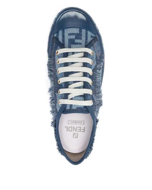 Sneakers Denim di Fendi in Blue