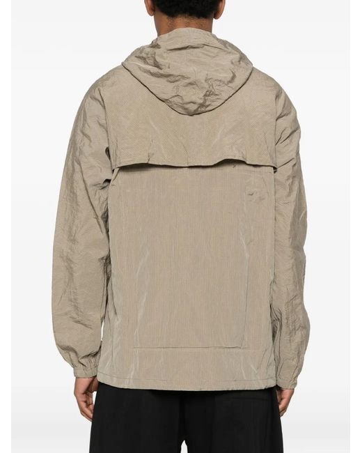 Masnada Natural Zip Closure Hooded Jacket for men