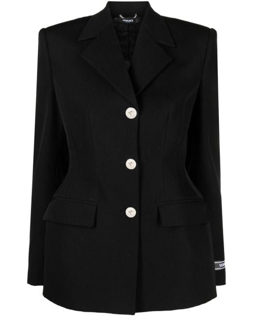 Versace Black Informal Jacket Clothing
