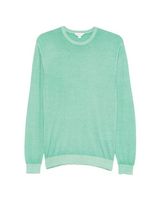 Malo Green Round-Neck Sweater for men