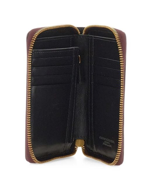 Gianni Chiarini Brown Eel Zip-Around Wallet