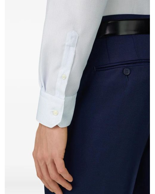 Boggi White Checked Shirt for men