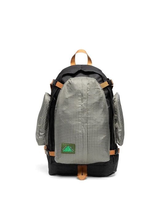 Brain Dead Black Alpine Checked-Pattern Backpack