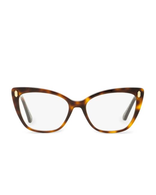 Roberto Cavalli キャットアイ眼鏡フレーム Brown