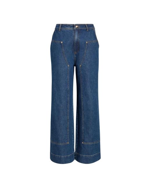 Cinq À Sept Blue Ryker Panelled Jeans