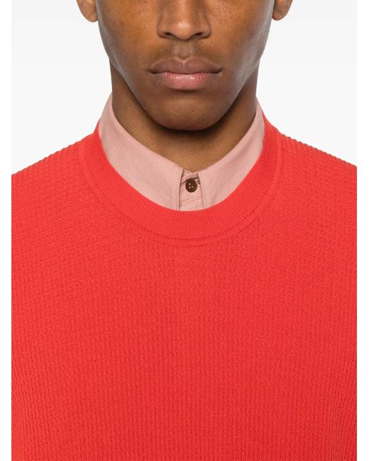 Homme Plissé Issey Miyake Red Cotton Vest for men