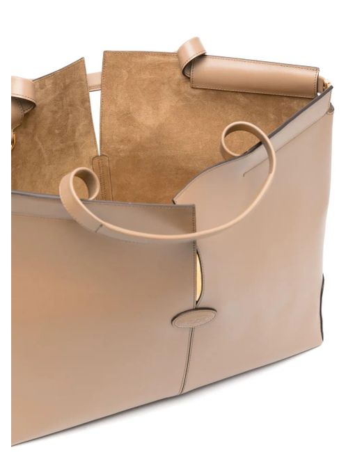 Tod's Natural Medium Leather Tote Bag