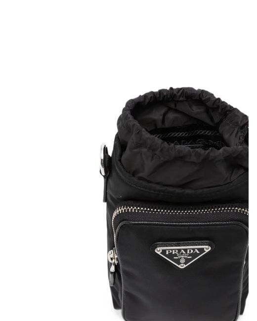 Prada Black Re-Nylon Smartphone Case for men